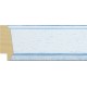 Moldura blanca con toques azulados - 18x37mm
