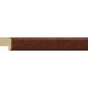 Moldura estrecha lisa en madera avellana - 14x14mm