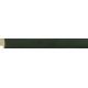 Moldura lisa plana en madera color verde - 13x24mm
