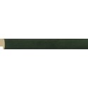 Moldura lisa plana en madera color verde - 13x24mm