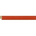 Moldura lisa plana en madera color naranja - 13x24mm