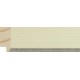 Moldura plana beige con filo plateado - 15x28mm