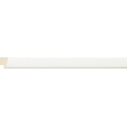 Moldura estrecha color blanco - 15x18mm