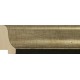 Moldura lisa en curva en plata champan - 24x34mm