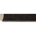 Moldura en madera tono wengué con filo plata - 25x43mm