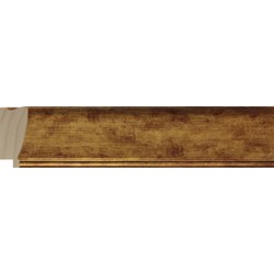 Moldura clásica dorada con filo oro - 25x43mm