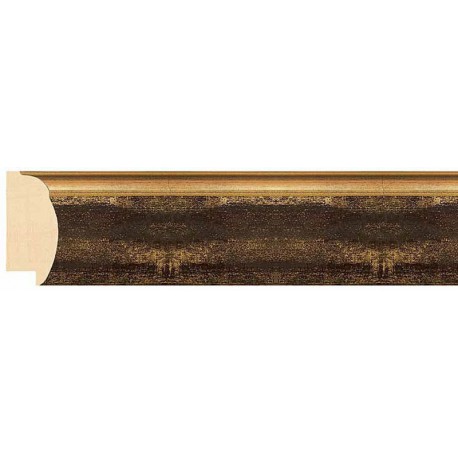 Redondeada Oro Gastado - 21x47mm