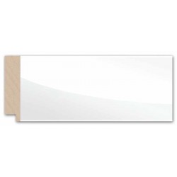 Moldura Plana Ancha Blanco Brillante - 17x70mm