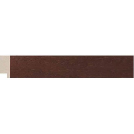 Moldura plana madera oscuro - 13x30mm