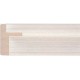 Madera Blanca de caja con trasera plana - 34x19-47mm