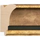 Moldura clásica oro y plata con franja negra - 51x91mm