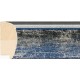 Moldura redondeada azul y plata - 27x61mm