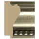 Moldura clásica ancha en plata y talla en filo - 45x105mm