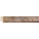 Moldura plateada plana con filo en relieve - 13x31mm