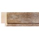 Moldura plateada plana con filo en relieve - 13x31mm