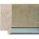 Moldura plateada plana ancha con filo brillante - 25x65mm