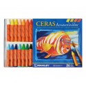 Pack de ceras acuarelables 24Uds - Manley